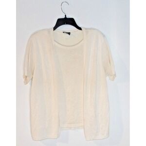 Womans Ivory Sweater-Pullover-Cardigan Accent-Plus Size XL‎ -Southern Lady